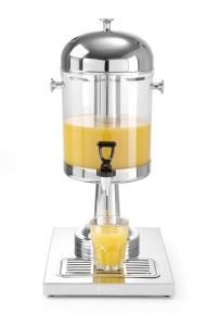 Dispenser de sucuri HENDI 8L cu robinet antitampire, inox si policarbonat - Img 3