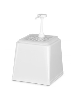 Dispenser sosuri HENDI 2.5L, ABS, BPA-free, alb - Img 2