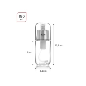 Dispenser ulei IBILI 180 ml din sticla ideal pentru gatit sanatos si friteuze cu aer cald - Img 2