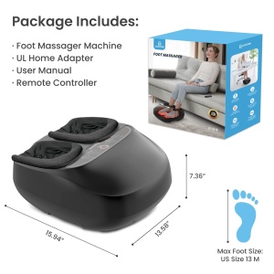 Dispozitiv de Masaj pentru Picioare COMFIER, cu Calorifer, 3 Moduri de Vibratie - Img 9