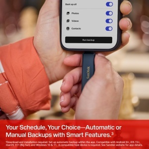 Dispozitiv de stocare SanDisk Phone Drive 256 GB, USB-C, 2-in-1 - Img 7