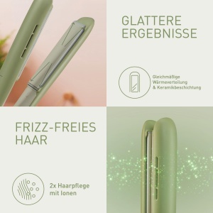 Dispozitiv de Styling pentru Par Panasonic EH-HV31-G503, 2-in-1, 5 Hitzestufen, Verde Matcha - Img 5