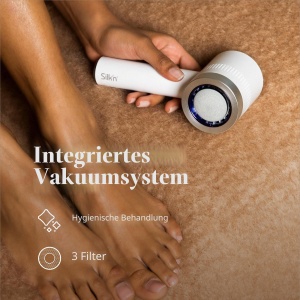 Dispozitiv electric pentru indepartarea calusurilor Silkn VacuPedi, 1550 RPM, argintiu - Img 6
