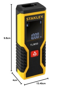 Distanzmetru Laser Stanley TLM50, 0.15m - 15m, Precizie - 3mm, Design Compact - Img 5