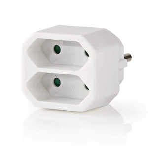 Distribuitor de priza Nedis cu 2 prize, Eurostecker