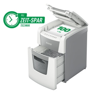 Distrugator de documente Leitz IQ Autofeed, 100 foi, 34L, silentios - Img 2
