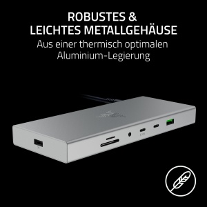 Docking Station Razer USB 4 - 14 Porturi, Suport Dual Display, Incapere Laptop 180W - Img 6