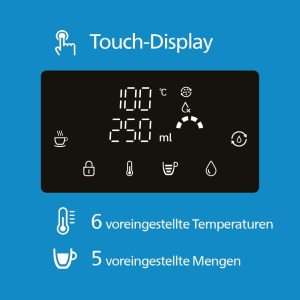 Dozator de apa calda filtrata Philips Station 6 presetari de temperatura Ecranul tactil reduce clorul, calcarul, metalele grele, microplasticele si PFOA Capacitate de 2,2 litri - Img 4
