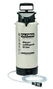 Dozator de apa GLORIA Tip 10 | Vas sub presiune din plastic de 10 litri | Furtun de 4 m incl. cuplaj rapid si opritor de apa