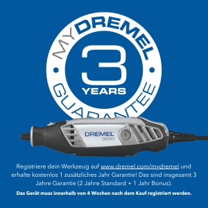 Dremel 3000 Unealta multifunctionala 130W, set de 1 atasament, 25 accesorii, viteza variabila 10.000-33.000 rpm pentru taiere, slefuire, gravare, lustruire, ascutire, curatare, sculptura - Img 8