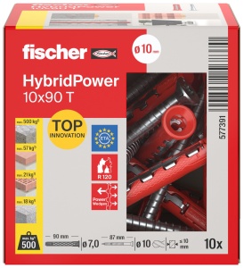 Dulap cu hibrid Fischer HybridPower 10 x 90, rezistenta ridicata, montaj simplu - Img 2