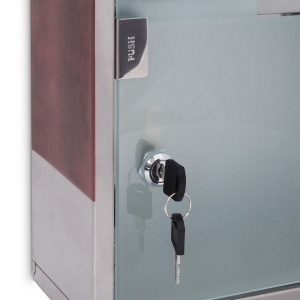 Dulap medical EMERGENCY din inox si sticla satinata, 3 compartimente, 45 x 30 x 12 cm - Img 7
