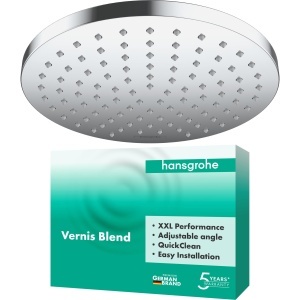 Dus cu cap de dus hansgrohe Vernis Blend, 205 mm, crom, montare peretetavan
