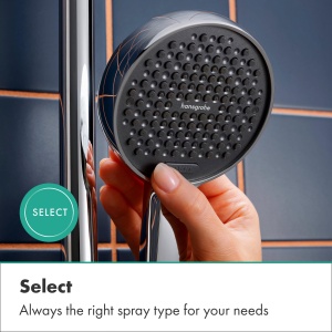 Dus cu doua straluciri hansgrohe Activera Select S, 8 lmin, crom - Img 3