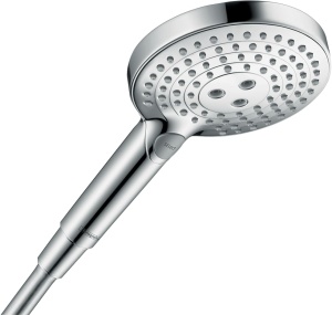Dus cu efect de ploaie hansgrohe Raindance Select S, 5,7 lmin, crom, 3 tipuri de jeturi