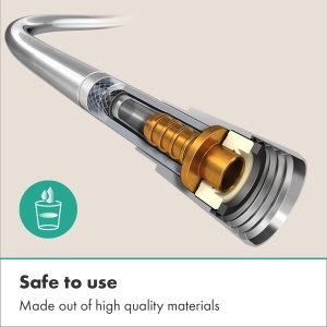 Dus cu flexibiltate hansgrohe Isiflex 1,60 m, crom, cu protectie impotriva rasucirii - Img 5