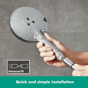Dus cu mana hansgrohe Raindance Select S, 125 mm, 3 tipuri de jet, crom - Img 5