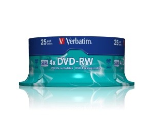 DVD-RW Verbatim 4.7GB 4x Matt Silver 25 bucati - Img 2