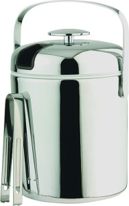Eiseimer APS 1,3 l cu Abtropfgitter si Zanga, 15,5 x 15 cm, Inox si Plastic