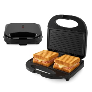 Electrotoaster Beper P101TOS011 750W, Placi Antiaderente, Husa Bakelit