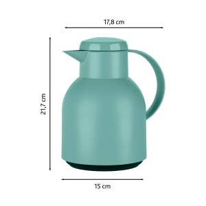 Emsa Samba F40102 Cana Termos 1L Puder Green Quick Press - Img 6
