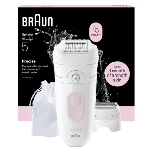 Epilator Braun Silk-epil 5-030 Roz MicroGrip Utilizare Umeda si Uscata