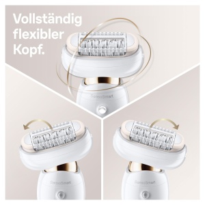 Epilator Braun Silk-epil 9 Flex 9020, albauriu, cu cap flexibil si tehnologie SensoSmart - Img 3