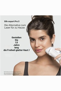 Epilator Braun Silk-expert Pro 3, semi-definitiv, albsilver, 2 capete - Img 2
