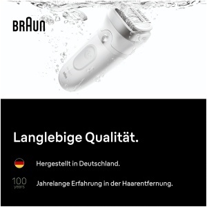Epilator Braun Silkepil 7, cu cap lat, utilizare umeda si uscata, argintiu - Img 7
