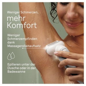 Epilator Braun Silkepil 9-141, WetDry, Culoare AlbSilver, 40 MicroGrip-Pinzetten - Img 5