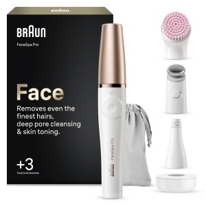 Epilator facial Braun FaceSpa Pro SE 912, Waterproof, AlbAuriu