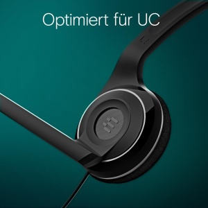 EPOS PC 8 Casti stereo cu fir USB cu microfon, casti cu fir, volum in linie, dezactivare sunet, reducere zgomot microfon, calitate inalta, pentru laptop, PC, Mac - Apeluri online - Img 5