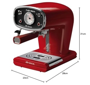 Espressor Ariete 1388 Cafe Retro Rosu 15 Bar 850W Compatibil Cafea Macinata si Paduri ESE - Img 7