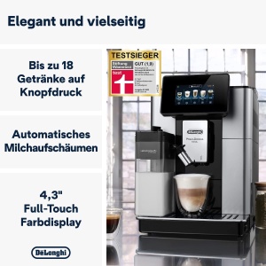 Espressor automat DeLonghi PrimaDonna Soul ECAM61255SB 18 bauturi sistem LatteCrema argintiu-negru - Img 2