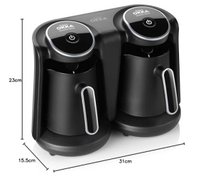 Espressor cafea Arzum Okka Minio Duo OK006-K, 1-8 cesti, 880 W, negrucrom - Img 2