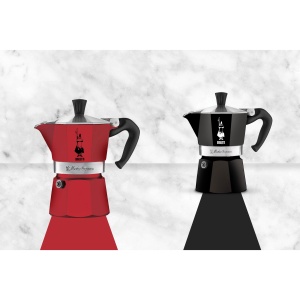 Espressor cafea Bialetti Moka Color, 1 ceasca (60 ml), aluminiu, rosu - Img 2
