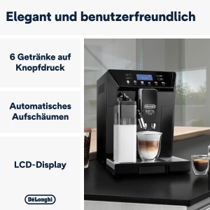 Espressor cafea DeLonghi Eletta Evo ECAM 46.860.B, 380g boabe, negru - Img 2