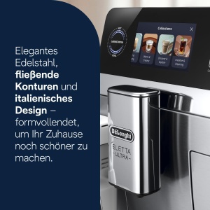 Espressor cafea DeLonghi Eletta Ultra ECAM472.85.MB, LatteCrema, 50 bauturi, metal - Img 8
