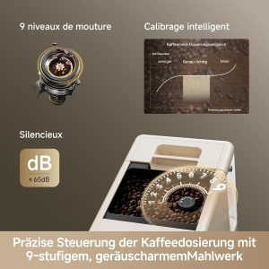 Espressor cafea dreame Ecceluxe Slim, 19 bar, design compact, touchscreen - Img 6