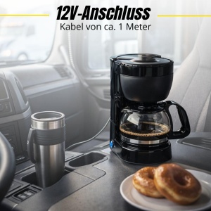 Espressor cafea Dunlop 12V, 0.65L, 150W, Negru - Img 5