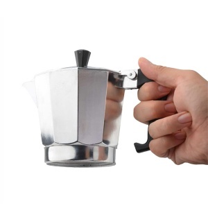 Espressor cafea HAEGER MOKA POT 6, capacitate 6 cesti, aluminiu, negru - Img 3