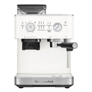 Espressor cafea KitchenAid 5KES6551, 15-bar, alb, cu rasnita integrata - Img 7
