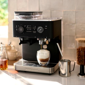 Espressor cafea KitchenAid 5KES6551 cu moara, 15 bari, negru - Img 6