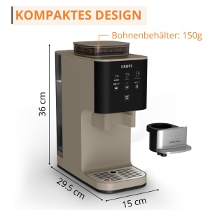 Espressor cafea Krups Coffee Crush Extra, 15 cm, inox, usor de curatat - Img 9