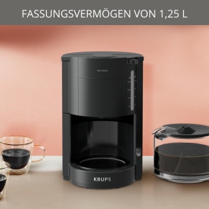 Espressor cafea Krups ProAroma F30908, 1,25L, 1050W, Negru - Img 4