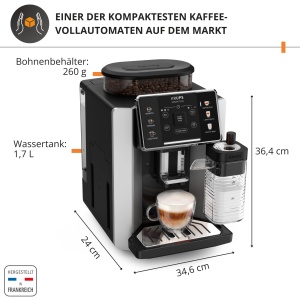 Espressor cafea KRUPS Sensation Milk EA912E, 6 specialitati, tehnologie Milk Maestro - Img 2