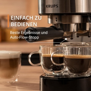 Espressor cafea Krups Virtuoso Essential, 15 bar, inox, design compact - Img 3