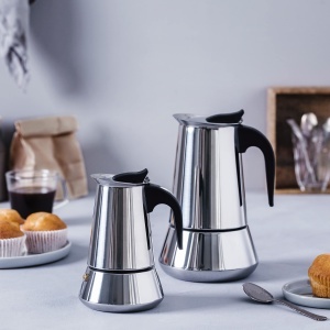 Espressor cafea Lacor 62033, 4 cesti, inox, compatibil inductie - Img 3