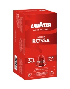 Espressor cafea Lavazza Qualita Rossa, 30 capsule, intensitate 10, compatibil Nespresso