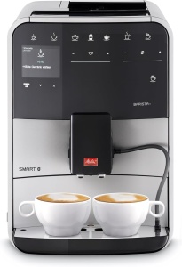 Espressor cafea Melitta Barista T Smart, 18 variatii, negrusilver, cu sistem de spumare